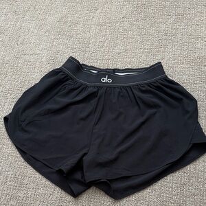 ALO Yoga Women's Athletic Black Shorts